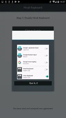 Hindi Keyword Smart keyboard any Language android App screenshot 7